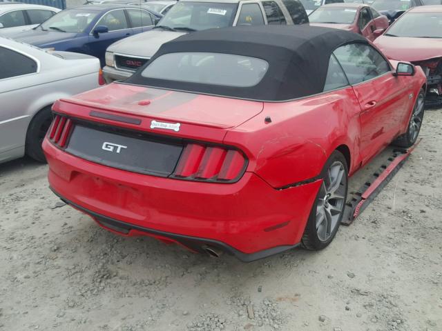 1FATP8FF9H5262767 - 2017 FORD MUSTANG GT RED photo 4