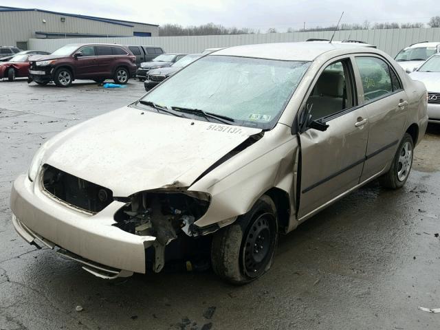 2T1BR32E15C386773 - 2005 TOYOTA COROLLA CE TAN photo 2