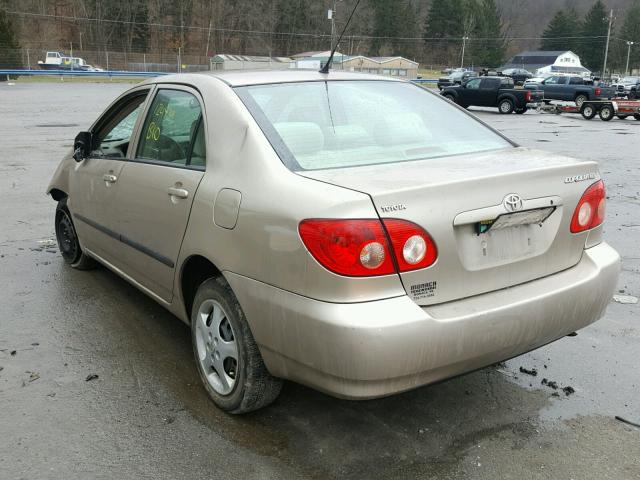 2T1BR32E15C386773 - 2005 TOYOTA COROLLA CE TAN photo 3