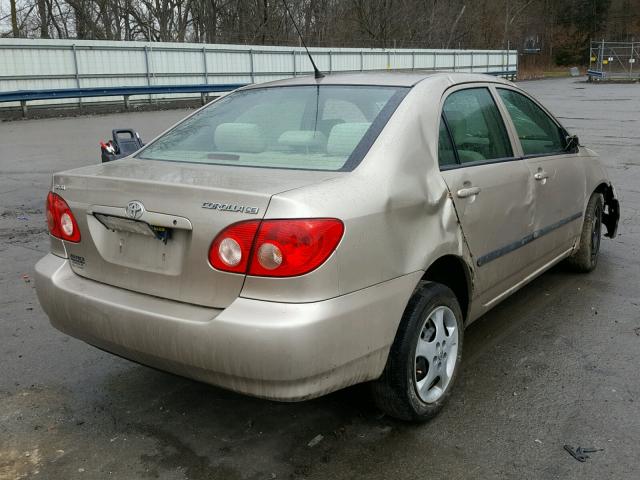 2T1BR32E15C386773 - 2005 TOYOTA COROLLA CE TAN photo 4