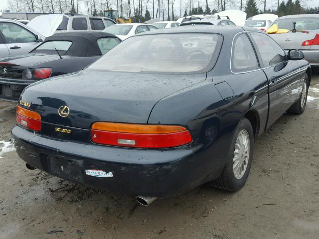 JT8JZ31C3N0005686 - 1992 LEXUS SC 300 GREEN photo 4