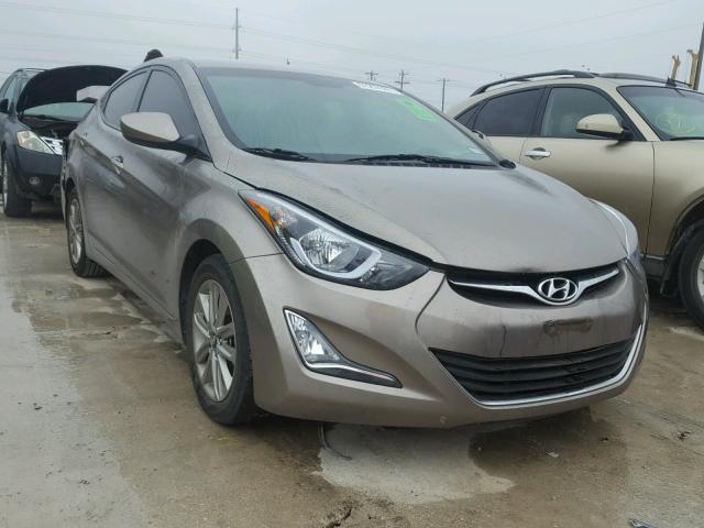 5NPDH4AE4EH528923 - 2014 HYUNDAI ELANTRA SE TAN photo 1