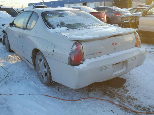 2G1WX12K339149497 - 2003 CHEVROLET MONTE CARL SILVER photo 3