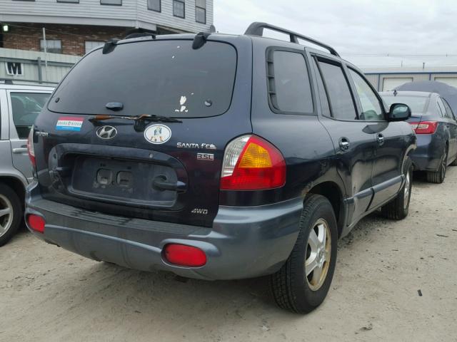 KM8SC73E34U600876 - 2004 HYUNDAI SANTA FE G CHARCOAL photo 4