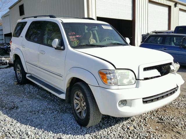 5TDZT34A87S293513 - 2007 TOYOTA SEQUOIA SR WHITE photo 1