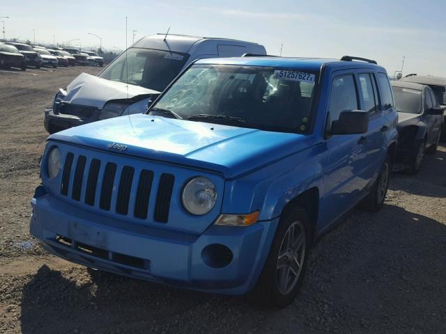 1J4FT28A19D178414 - 2009 JEEP PATRIOT SP BLUE photo 2