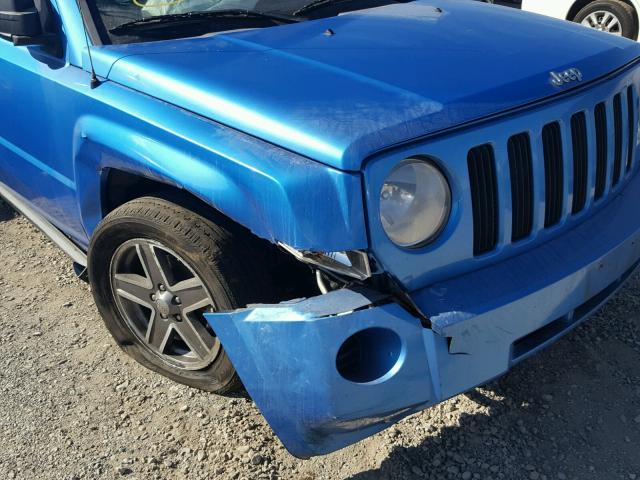 1J4FT28A19D178414 - 2009 JEEP PATRIOT SP BLUE photo 9