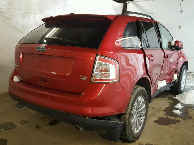 2FMDK4JC1ABA24251 - 2010 FORD EDGE SEL RED photo 4