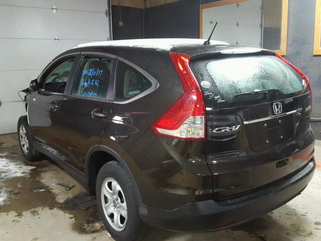 2HKRM4H35EH661616 - 2014 HONDA CR-V LX BLACK photo 3