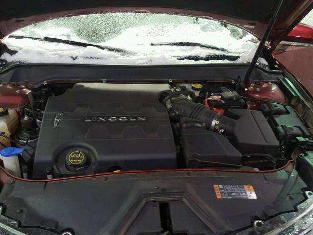 3LN6L2JK8ER821542 - 2014 LINCOLN MKZ Rojo foto 7