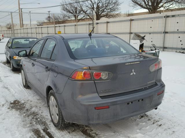 JA32U1FU6AU002597 - 2010 MITSUBISHI LANCER DE SILVER photo 3