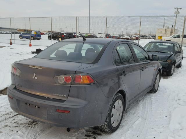 JA32U1FU6AU002597 - 2010 MITSUBISHI LANCER DE SILVER photo 4