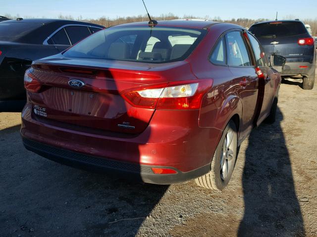 1FADP3F24EL245578 - 2014 FORD FOCUS SE RED photo 4