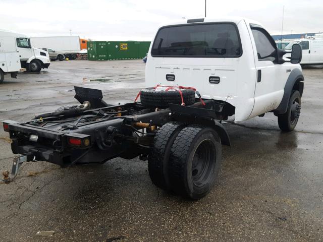 1FDXF46Y06EC68572 - 2006 FORD F450 SUPER WHITE photo 4