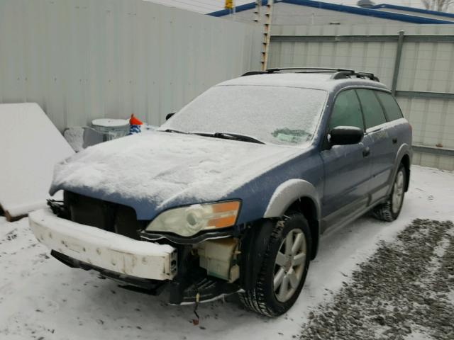 4S4BP61C567333399 - 2006 SUBARU LEGACY OUT BLUE photo 2