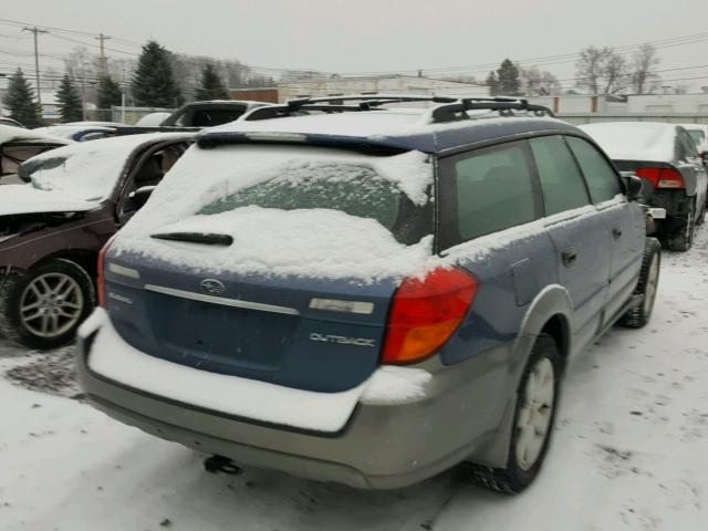 4S4BP61C567333399 - 2006 SUBARU LEGACY OUT BLUE photo 4