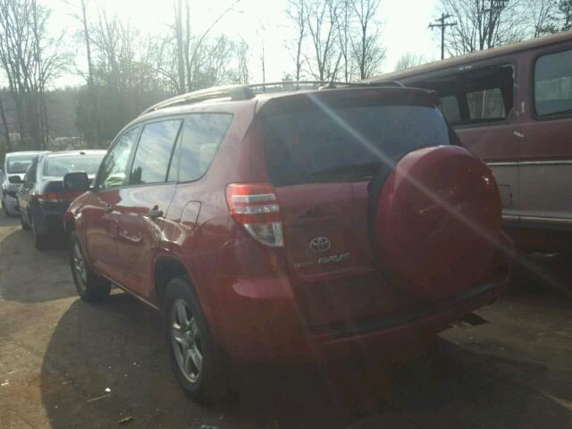 JTMZF33V79D005457 - 2009 TOYOTA RAV4 RED photo 3