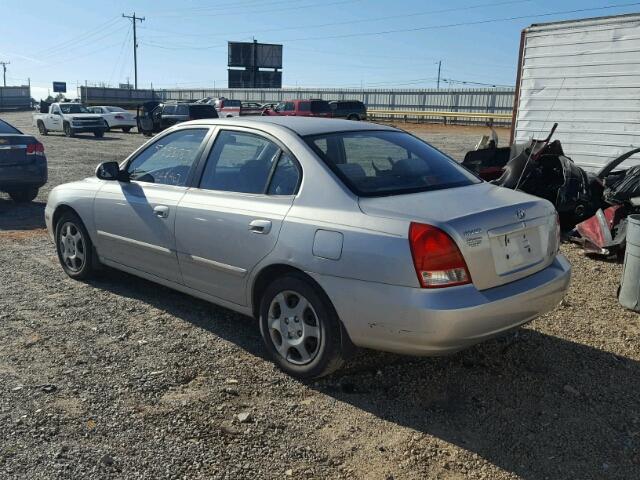 KMHDN45D43U568427 - 2003 HYUNDAI ELANTRA GL SILVER photo 3