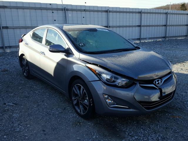 KMHDH4AE0EU183701 - 2014 HYUNDAI ELANTRA SE SILVER photo 1