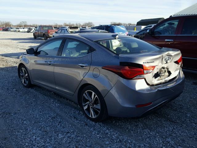 KMHDH4AE0EU183701 - 2014 HYUNDAI ELANTRA SE SILVER photo 3