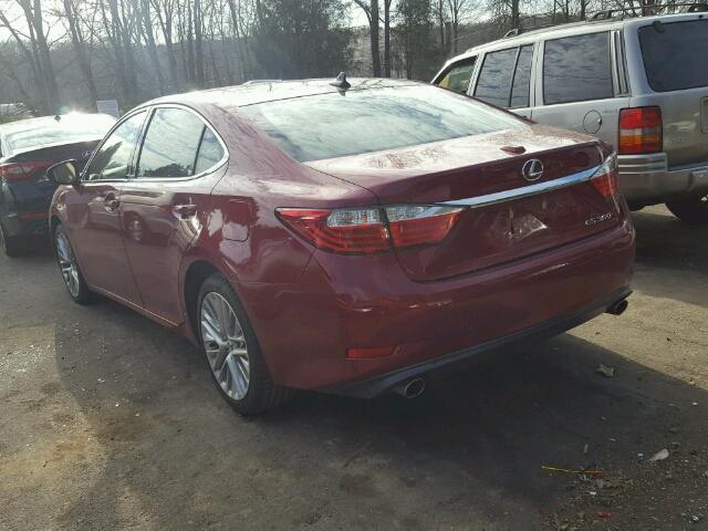 JTHBK1GG8D2056076 - 2013 LEXUS ES 350 RED photo 3