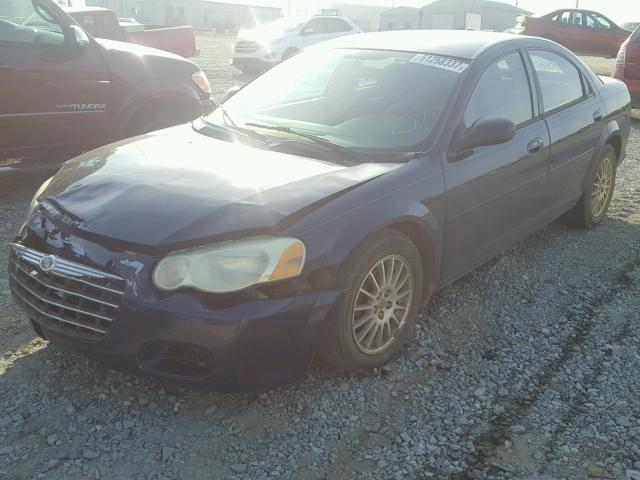 1C3EL46X96N226174 - 2006 CHRYSLER SEBRING BLUE photo 2