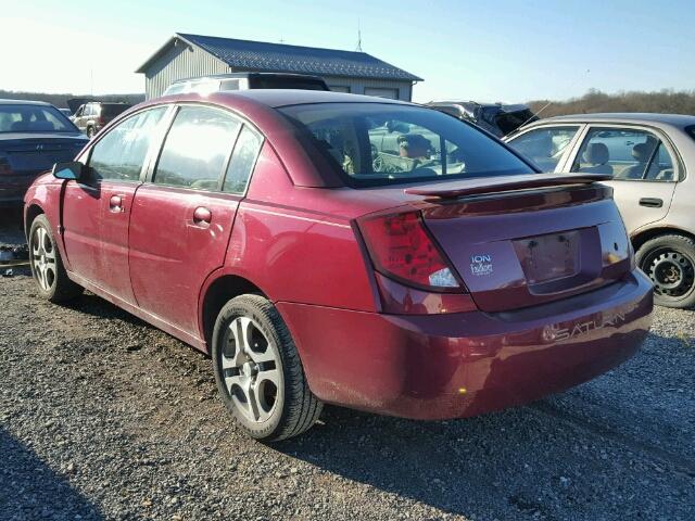 1G8AZ52F05Z153855 - 2005 SATURN ION LEVEL MAROON photo 3