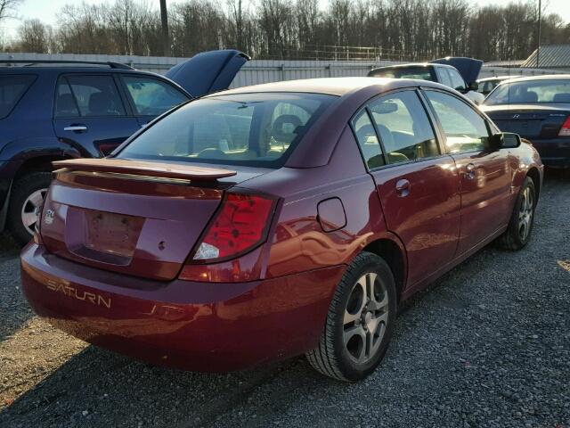 1G8AZ52F05Z153855 - 2005 SATURN ION LEVEL MAROON photo 4