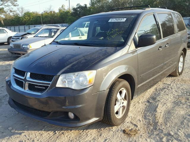 2D4RN5DG6BR643882 - 2011 DODGE GRAND CARA GRAY photo 2