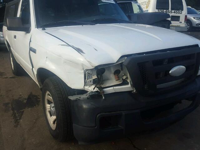 1FTYR10D17PA66219 - 2007 FORD RANGER WHITE photo 9