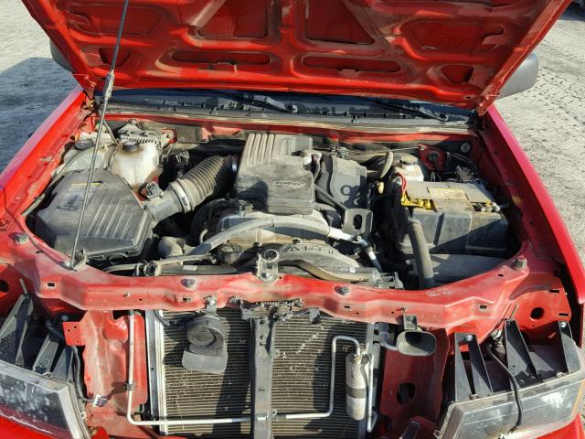 1GCCS149078237072 - 2007 CHEVROLET COLORADO RED photo 7