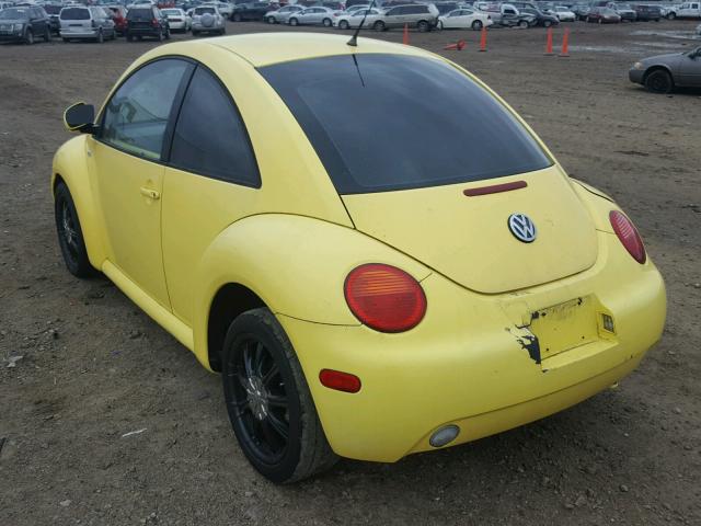 3VWCC21C0YM429606 - 2000 VOLKSWAGEN NEW BEETLE YELLOW photo 3