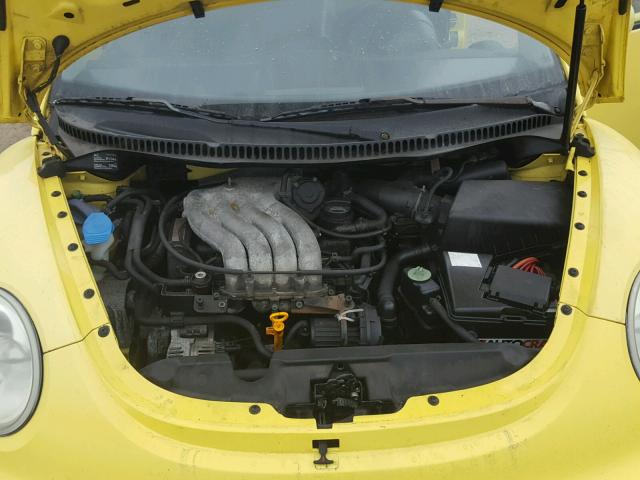 3VWCC21C0YM429606 - 2000 VOLKSWAGEN NEW BEETLE YELLOW photo 7