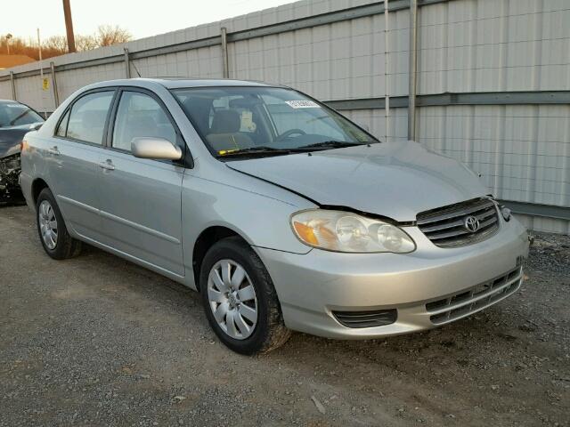 2T1BR32E33C003249 - 2003 TOYOTA COROLLA CE SILVER photo 1