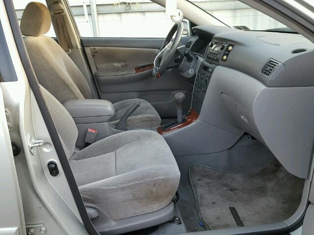 2T1BR32E33C003249 - 2003 TOYOTA COROLLA CE SILVER photo 5