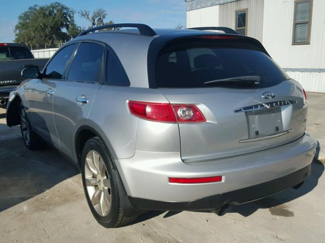 JNRBS08W53X000812 - 2003 INFINITI FX45 SILVER photo 3