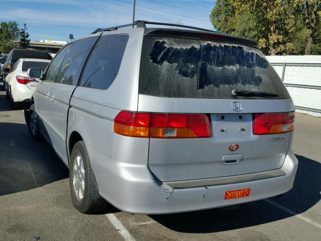 5FNRL18703B055494 - 2003 HONDA ODYSSEY EX SILVER photo 3