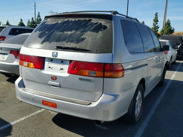 5FNRL18703B055494 - 2003 HONDA ODYSSEY EX SILVER photo 4