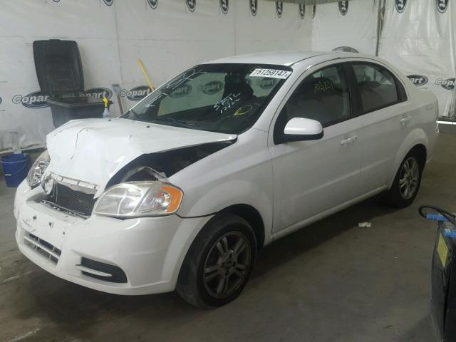 KL1TD5DE1BB243304 - 2011 CHEVROLET AVEO LS WHITE photo 2