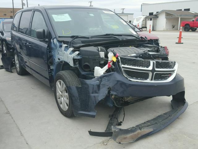 2C4RDGBG2FR640160 - 2015 DODGE GRAND CARA BLUE photo 1