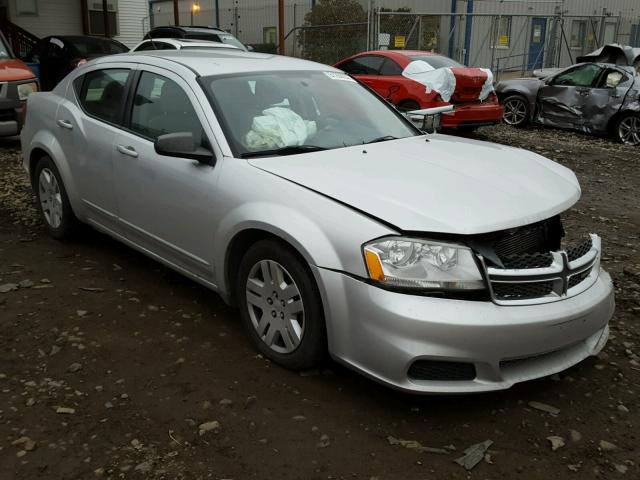 1C3CDZAG7CN258755 - 2012 DODGE AVENGER SE SILVER photo 1