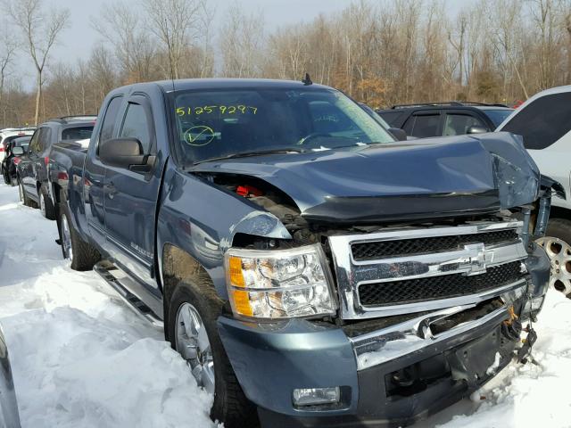 1GCRKSE35BZ137448 - 2011 CHEVROLET SILVERADO BLUE photo 1