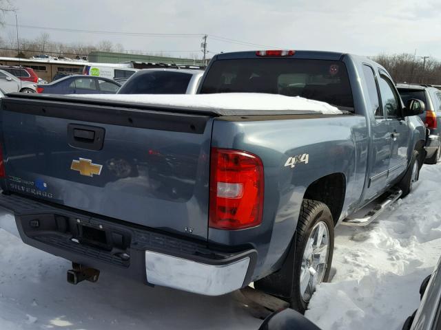 1GCRKSE35BZ137448 - 2011 CHEVROLET SILVERADO BLUE photo 4