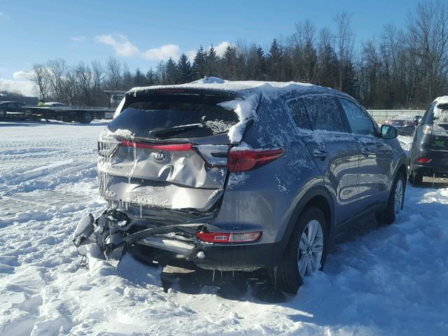 KNDPMCAC7J7395008 - 2018 KIA SPORTAGE L GRAY photo 4