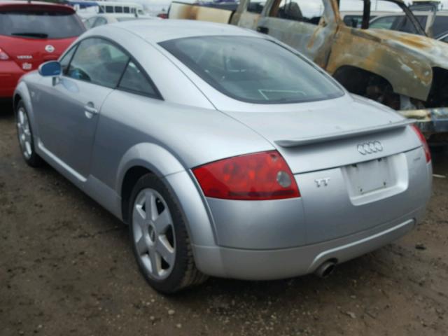 TRUWX28N221008542 - 2002 AUDI TT QUATTRO SILVER photo 3