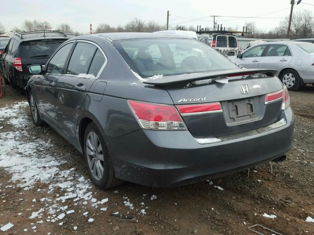 1HGCP2F73BA090395 - 2011 HONDA ACCORD EX GRAY photo 3