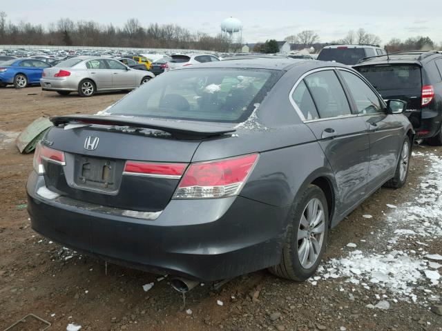 1HGCP2F73BA090395 - 2011 HONDA ACCORD EX GRAY photo 4