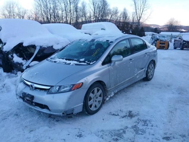 2HGFA16507H307031 - 2007 HONDA CIVIC LX GRAY photo 2