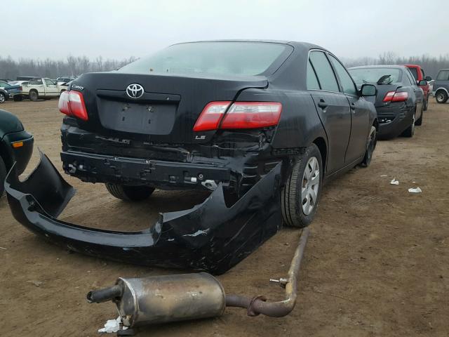 4T1BE46K88U779934 - 2008 TOYOTA CAMRY CE BLACK photo 4