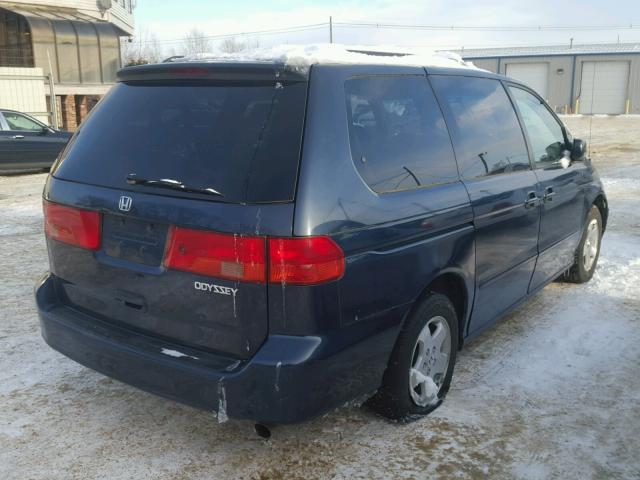 2HKRL1861XH522274 - 1999 HONDA ODYSSEY EX BLUE photo 4